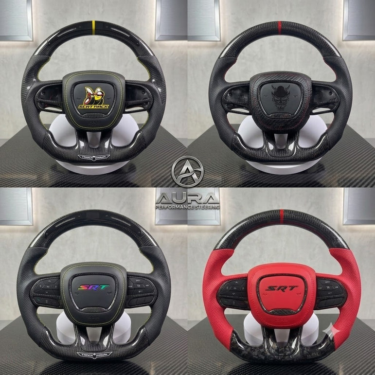 Dodge Challenger/charger/Chrysler Handcrafted Steering Wheel 2015-2024