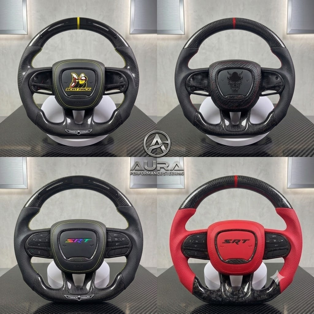 Dodge Challenger/charger/Chrysler Handcrafted Steering Wheel 2015-2024