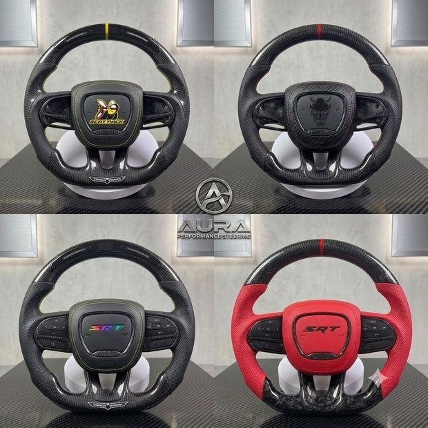 Dodge Challenger/charger/Chrysler Handcrafted Steering Wheel 2015-2024