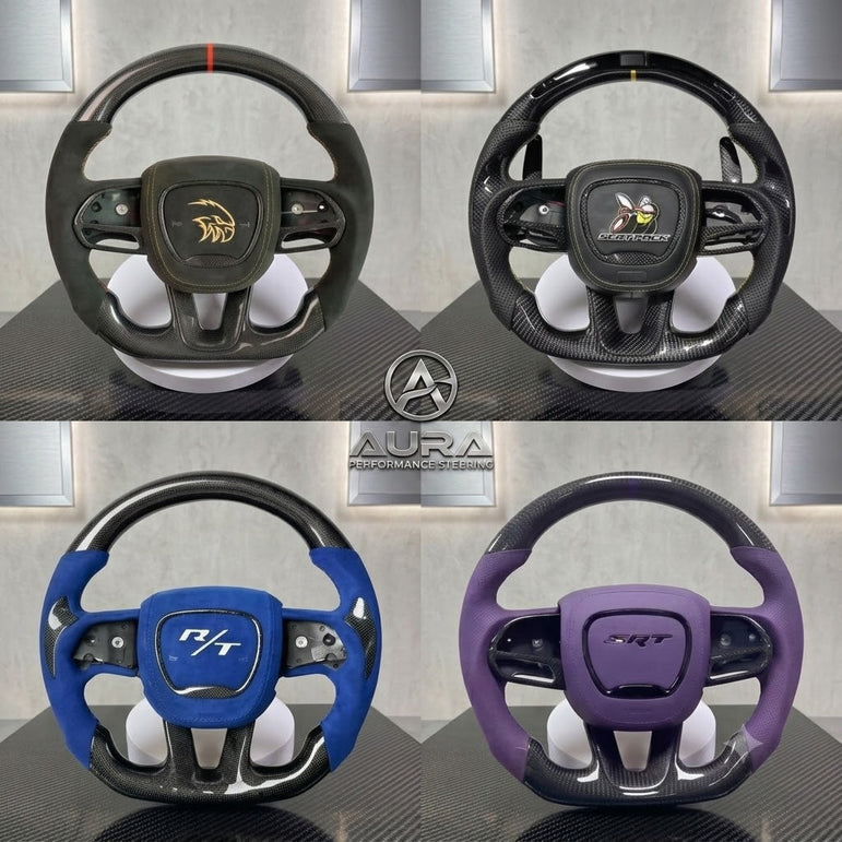 Dodge Challenger/charger/Chrysler Handcrafted Steering Wheel 2015-2024