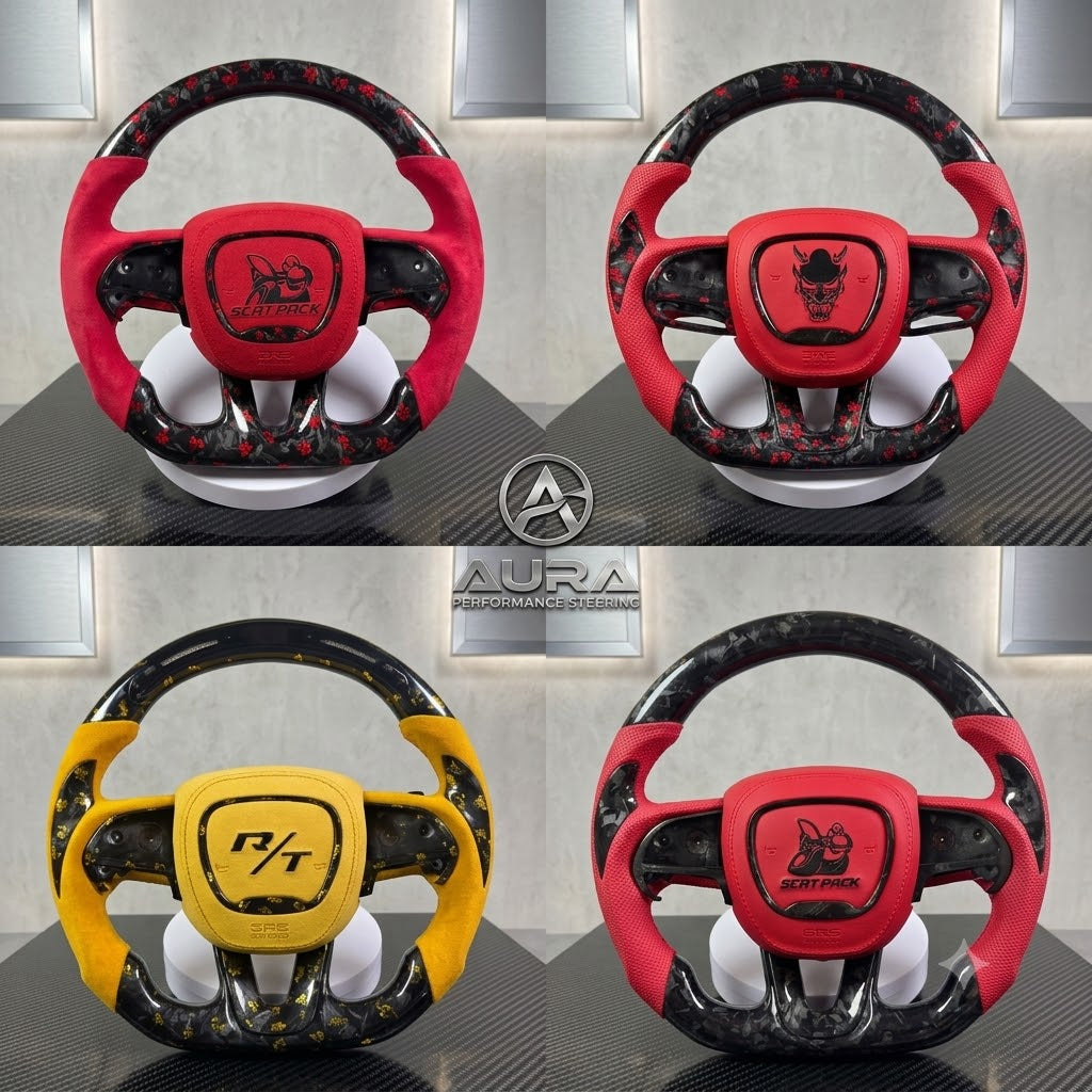 Dodge Challenger/charger/Chrysler Handcrafted Steering Wheel 2015-2024