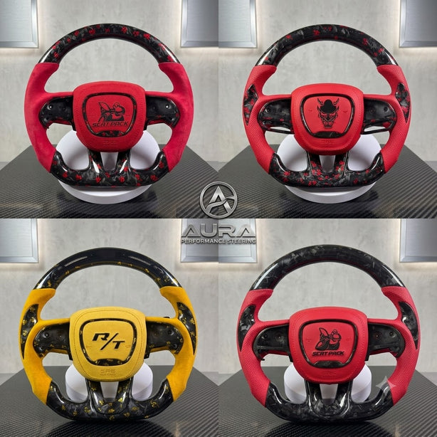 Dodge Challenger/charger/Chrysler Handcrafted Steering Wheel 2015-2024