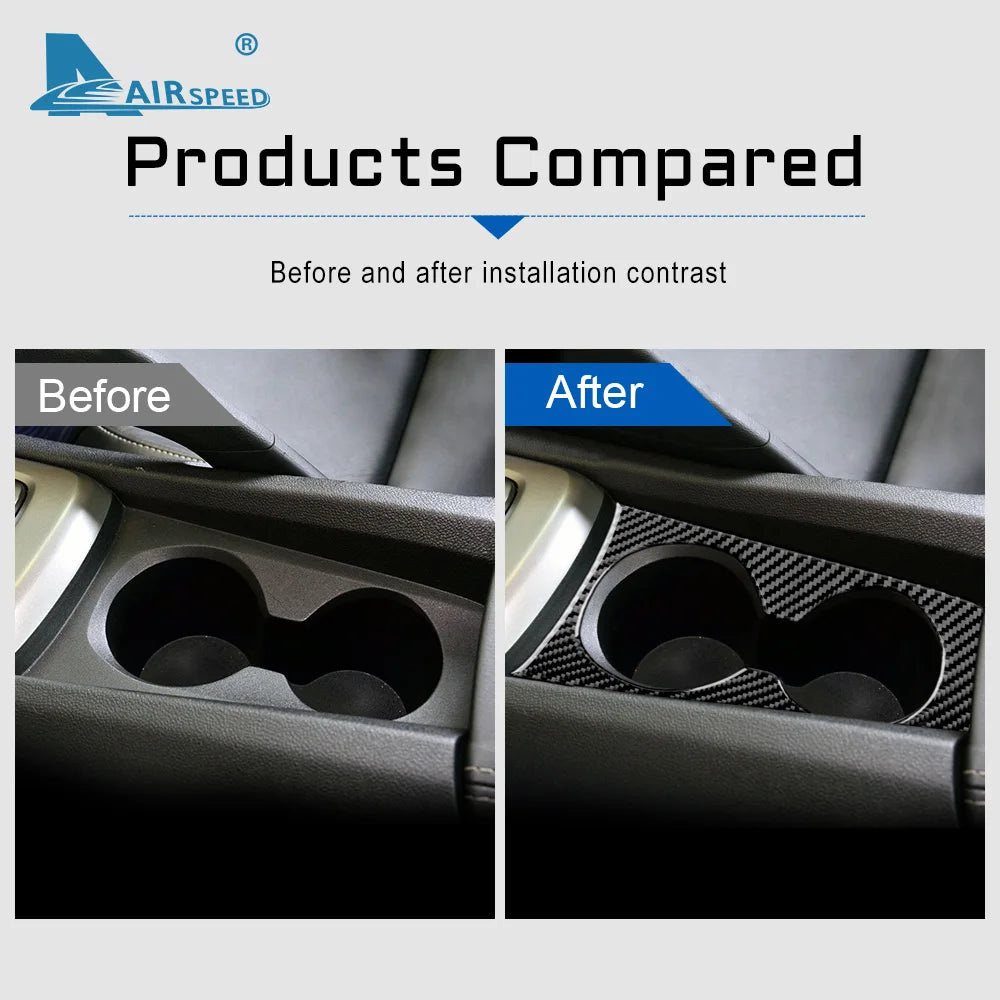 Soft Carbon Fiber Cup Holder Trim | Camaro 2010–2015