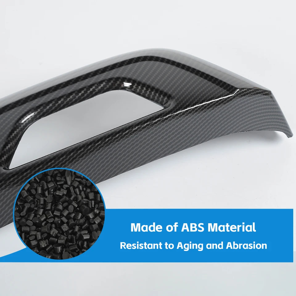Carbon Fiber Grain Cabin Décor Kit | Mustang 2015–2023 (LHD)