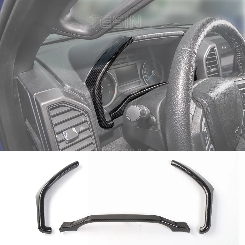 F-150 Center Console Carbon-Fiber Trim (2015–2020 Fitment)