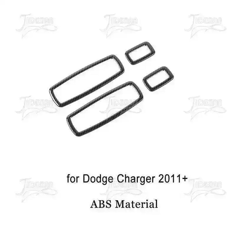 JIDIXIAN Car Interior Decoration Carbon Fiber Cover Fit for Dodge Charger  2015-2023