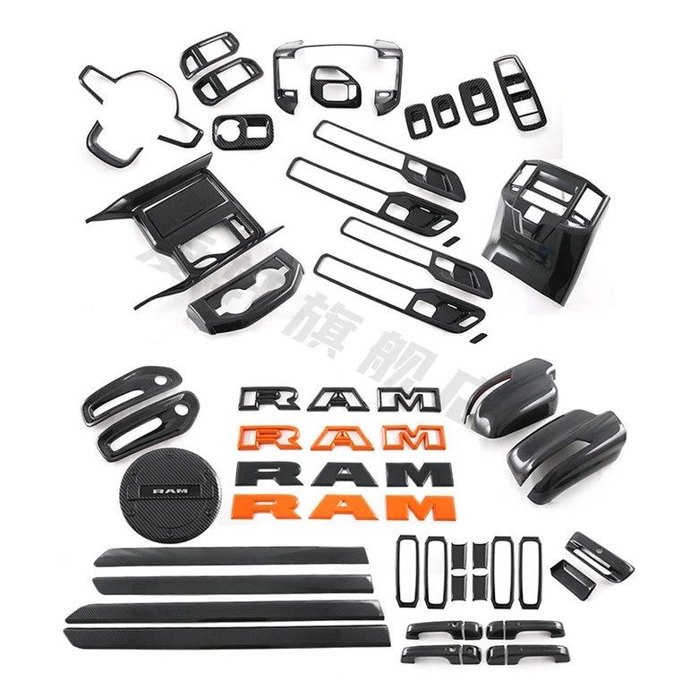 Carbon Fiber Console & Dashboard Trim Kit | Ram TRX 2022–2023