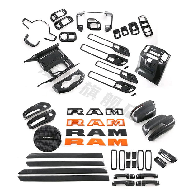 Carbon Fiber Console & Dashboard Trim Kit | Ram TRX 2022–2023