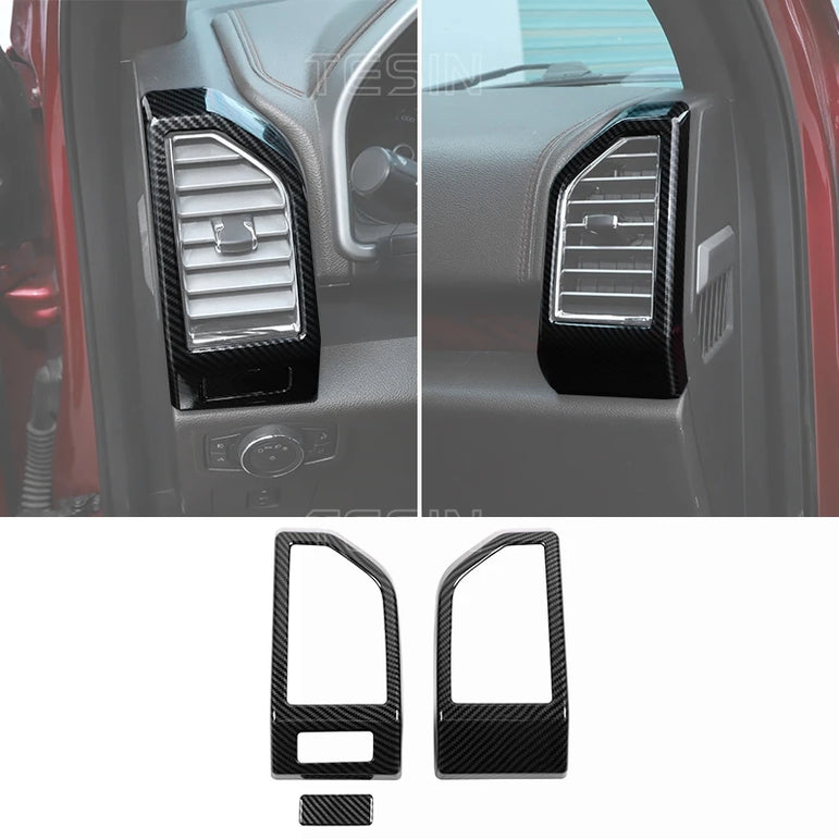 F-150 Center Console Carbon-Fiber Trim (2015–2020 Fitment)