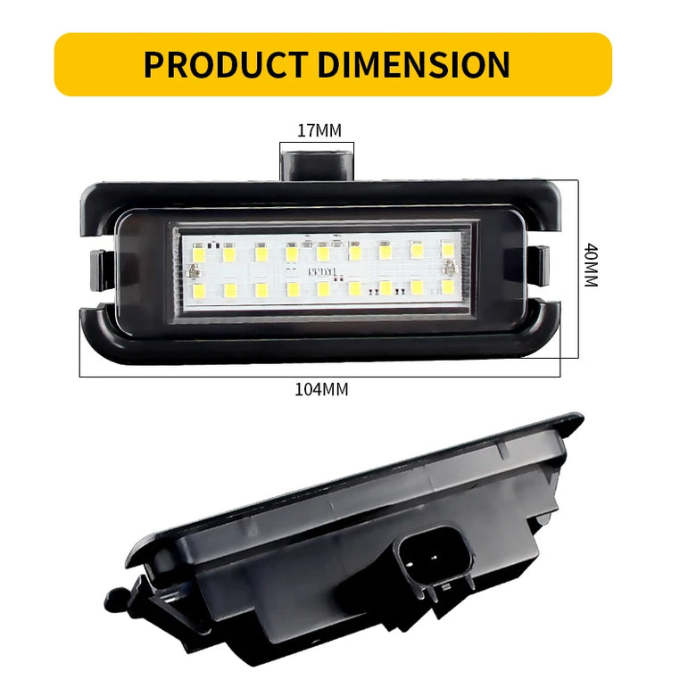 Mustang LED License Plate Light Kit (2015–2019 Fitment)