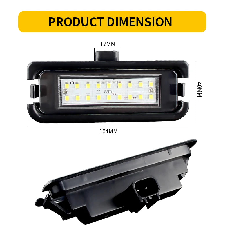 Mustang LED License Plate Light Kit (2015–2019 Fitment)