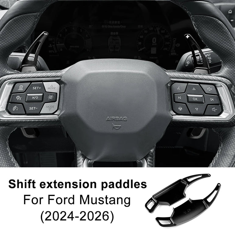 For Ford Mustang GT Dark Horse EcoBoost 2024 2025 2026 Car Steering Wheel Shift Paddle Gear Paddles DSG Extension Aluminum Alloy