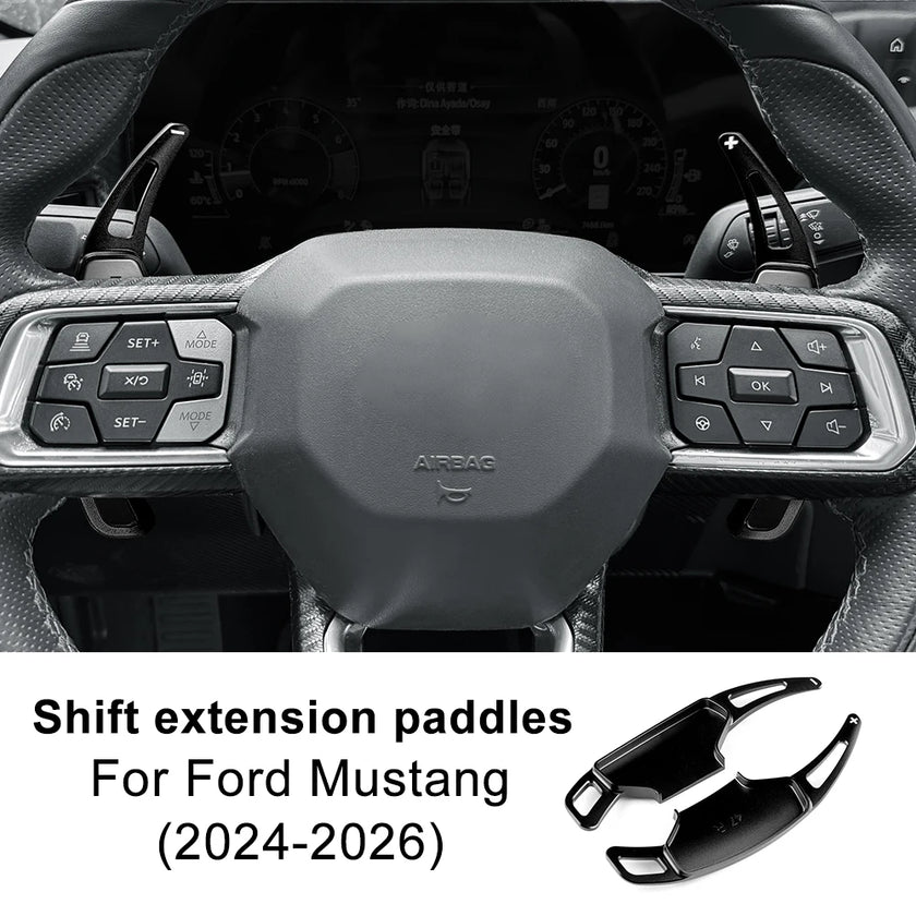 For Ford Mustang GT Dark Horse EcoBoost 2024 2025 2026 Car Steering Wheel Shift Paddle Gear Paddles DSG Extension Aluminum Alloy