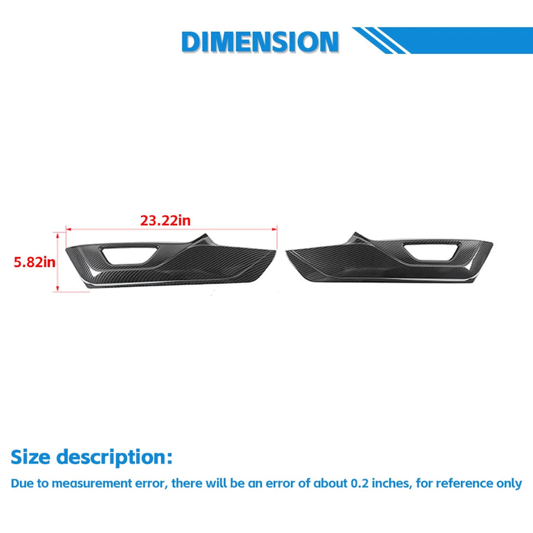Carbon Fiber Grain Cabin Décor Kit | Mustang 2015–2023 (LHD)