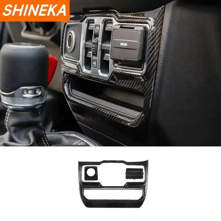Carbon Fiber Grain Interior Décor Covers | Jeep Wrangler JL & Gladiator JT 2018+