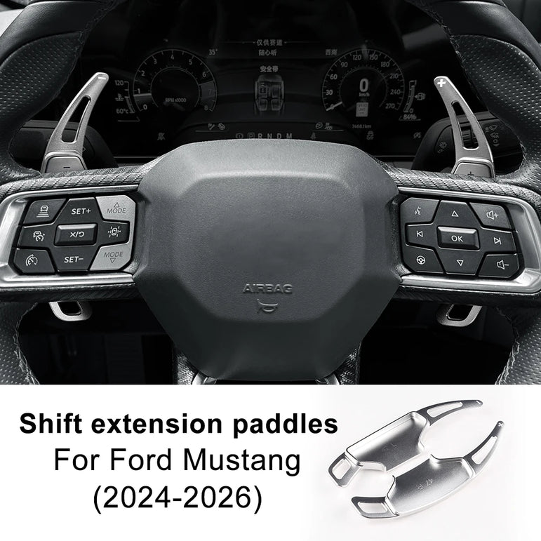 For Ford Mustang GT Dark Horse EcoBoost 2024 2025 2026 Car Steering Wheel Shift Paddle Gear Paddles DSG Extension Aluminum Alloy