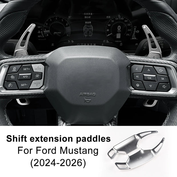 For Ford Mustang GT Dark Horse EcoBoost 2024 2025 2026 Car Steering Wheel Shift Paddle Gear Paddles DSG Extension Aluminum Alloy
