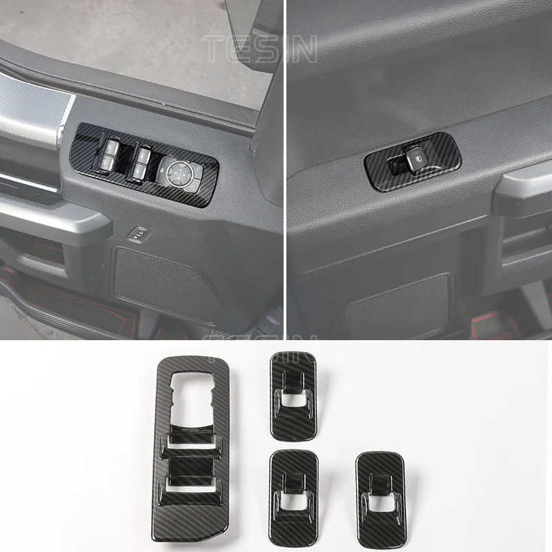 F-150 Center Console Carbon-Fiber Trim (2015–2020 Fitment)