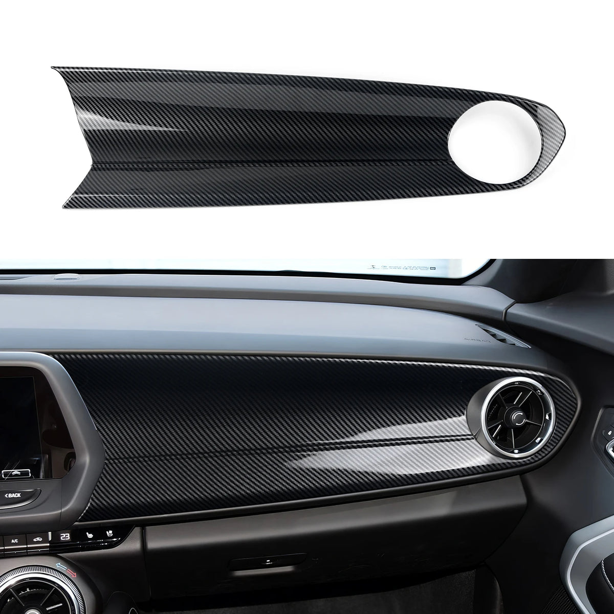 Carbon Fiber Steering Wheel Button Panel Cover | Camaro ZL1 2016+