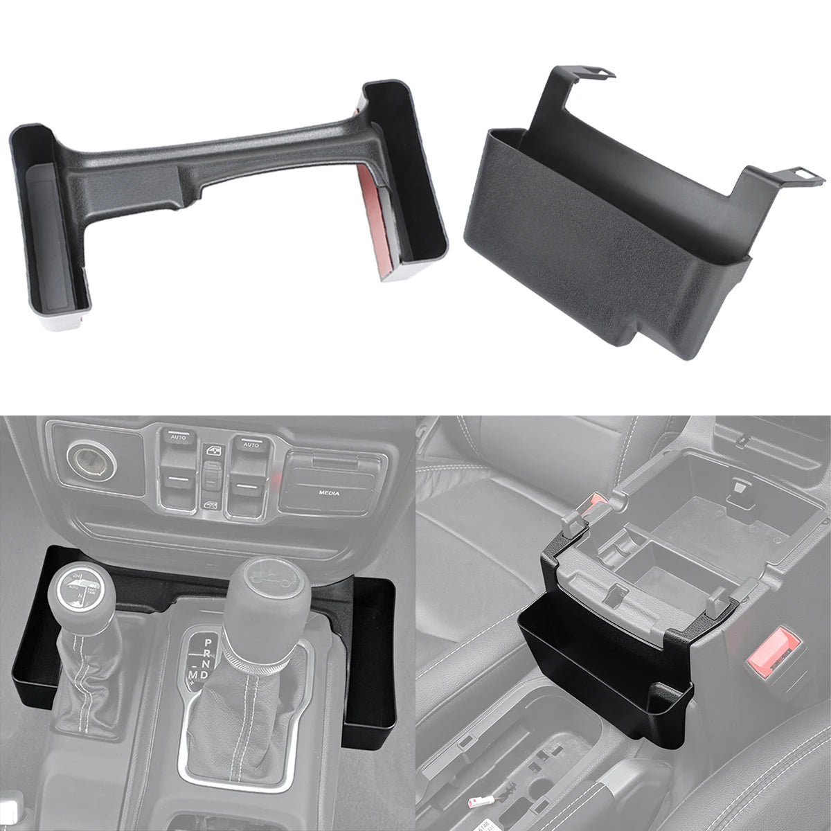 Gear Shift Storage Tray / Armrest Organizer | Wrangler JL / Gladiator JT 2018–2026