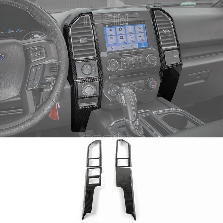 F-150 Center Console Carbon-Fiber Trim (2015–2020 Fitment)