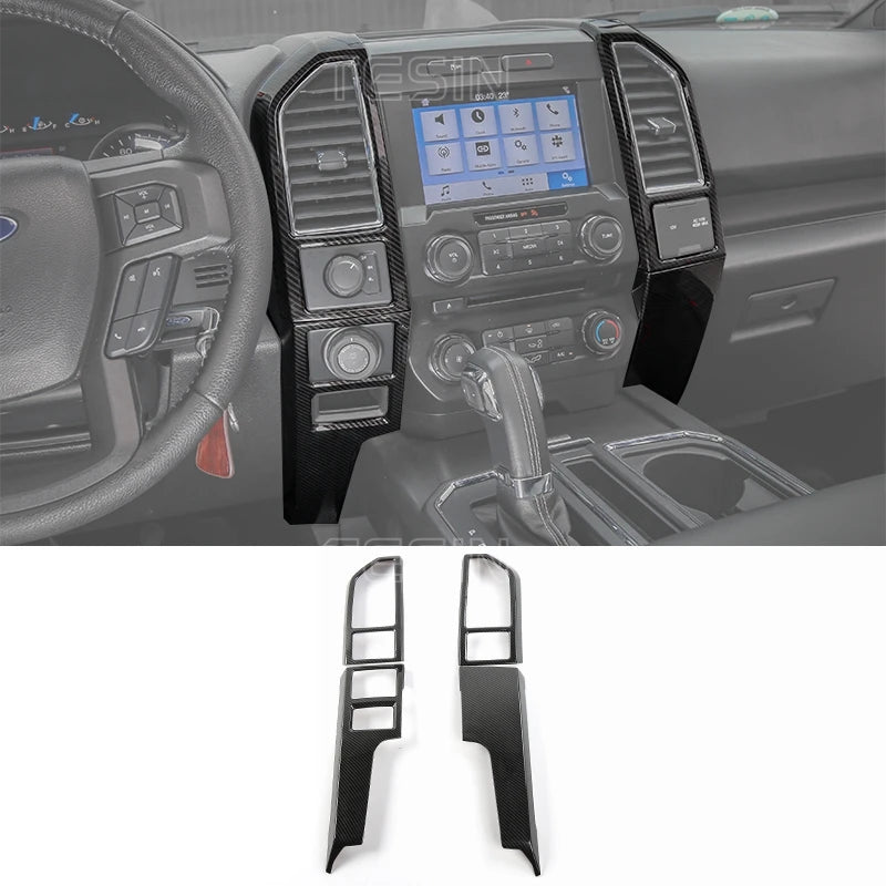 F-150 Center Console Carbon-Fiber Trim (2015–2020 Fitment)