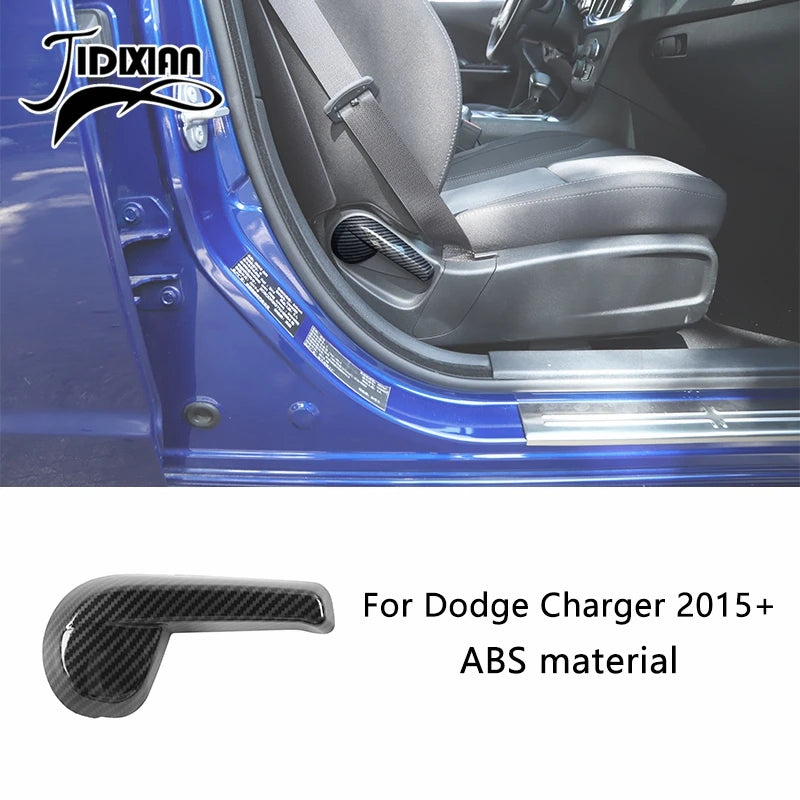 JIDIXIAN Car Interior Decoration Carbon Fiber Cover Fit for Dodge Charger  2015-2023