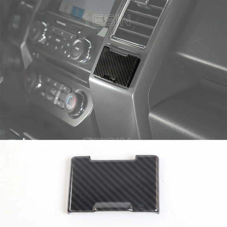 F-150 Center Console Carbon-Fiber Trim (2015–2020 Fitment)