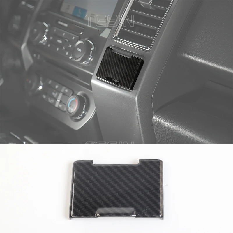 F-150 Center Console Carbon-Fiber Trim (2015–2020 Fitment)