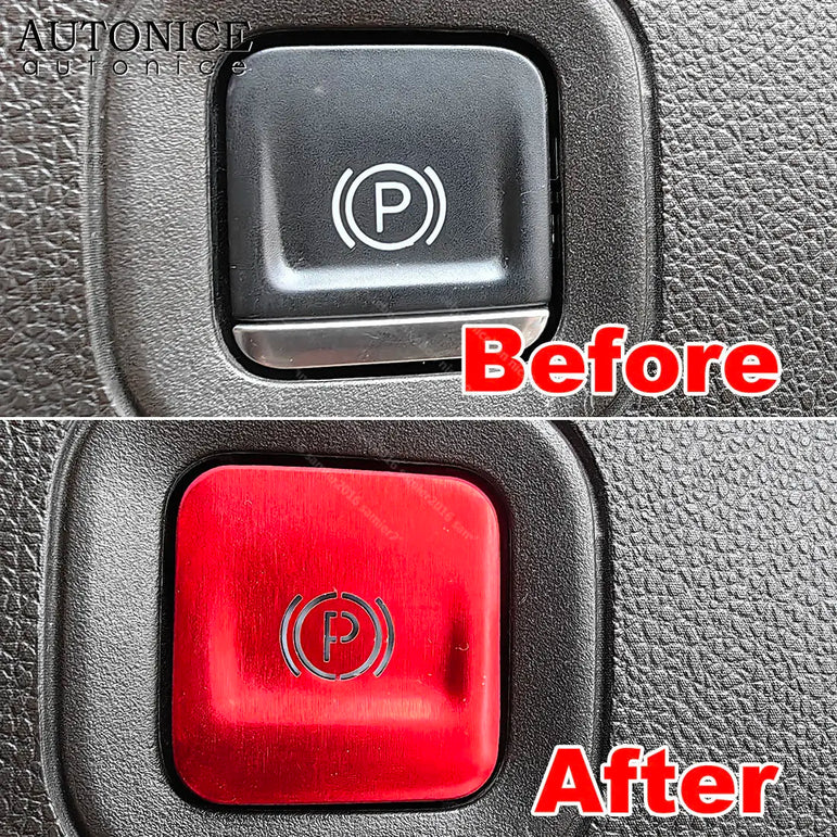Sierra / Silverado Park-Brake Button Ring Trim (2014–2024 Fitment)