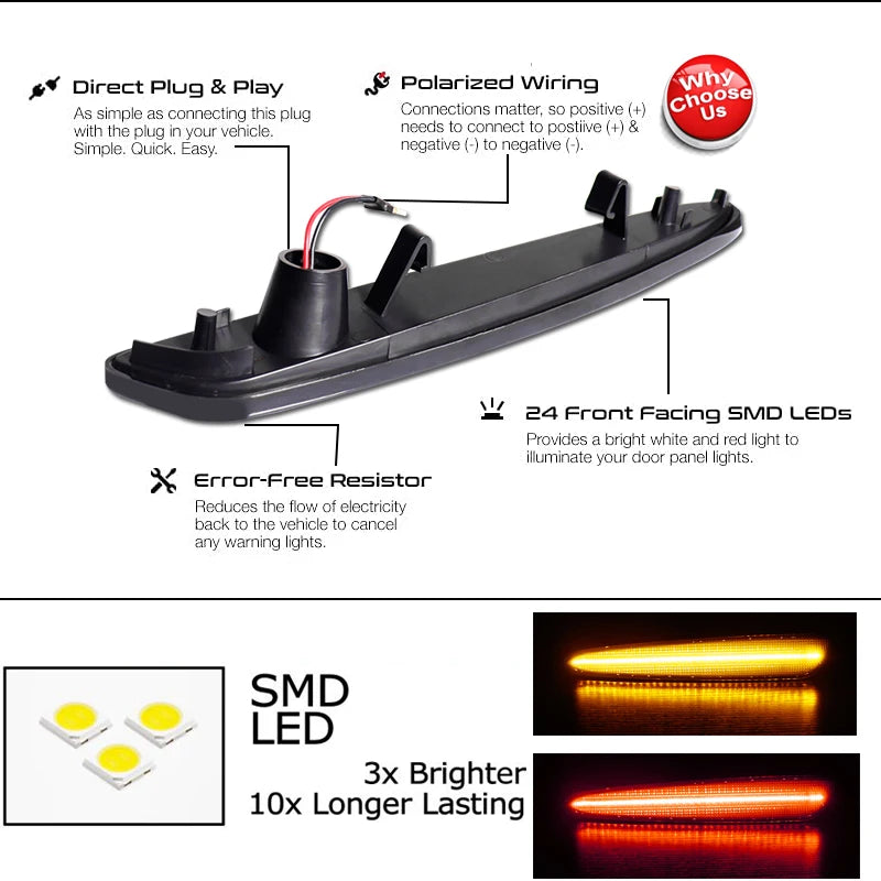 LED Side Marker Lights | Corvette C6 2005–2013