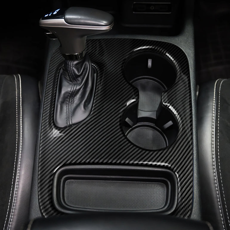 Carbon Fiber Gear Shift Panel Cover | Durango 2014–2020