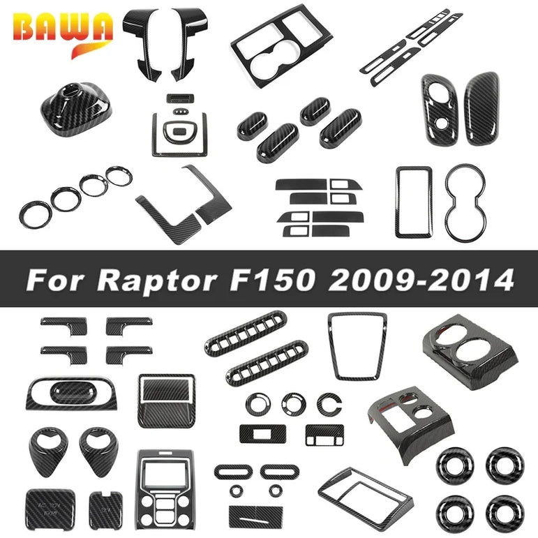 Carbon Fiber Center Console Décor | F-150 Raptor 2009–2014