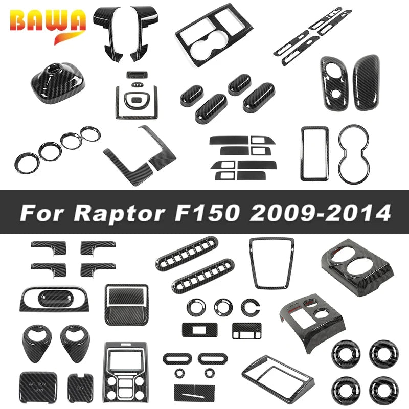 Carbon Fiber Center Console Décor | F-150 Raptor 2009–2014