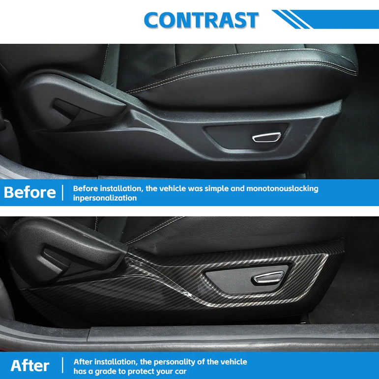Carbon Fiber Grain Cabin Décor Kit | Mustang 2015–2023 (LHD)