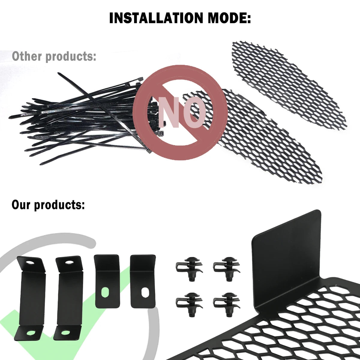 Side Intake Mesh Grille Inserts (Pair) | Corvette C8 2020–2023