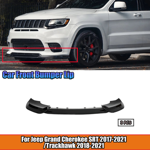 Front Bumper Lip Spoiler Kit (3 pcs) | Grand Cherokee SRT / Trackhawk 2017–2021