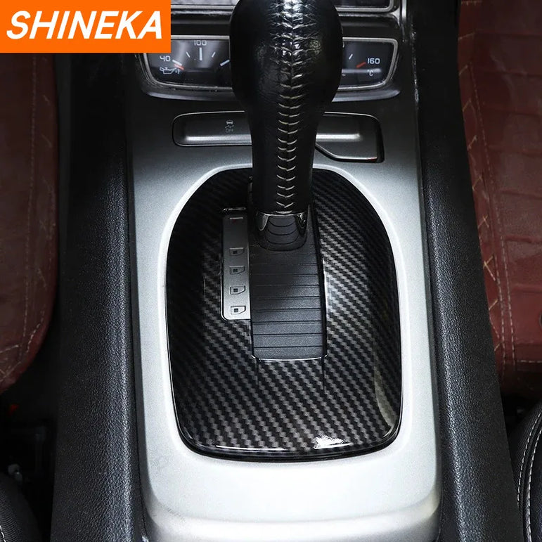 Carbon Fiber Gear Shift Panel Cover | Camaro 2010–2015