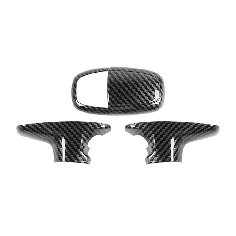 Carbon Fiber Look Car Gear Shift Decoration Cover Gear Shift Handle Sticker Trim For Dodge Charger/Challenger 2015+/Durango 2018