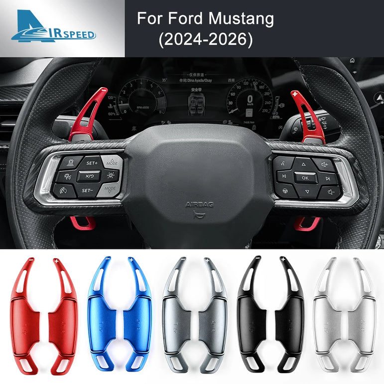 For Ford Mustang GT Dark Horse EcoBoost 2024 2025 2026 Car Steering Wheel Shift Paddle Gear Paddles DSG Extension Aluminum Alloy