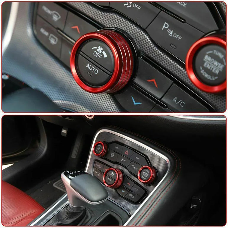 Challenger / Charger A/C + Radio Knob Covers (3pc)