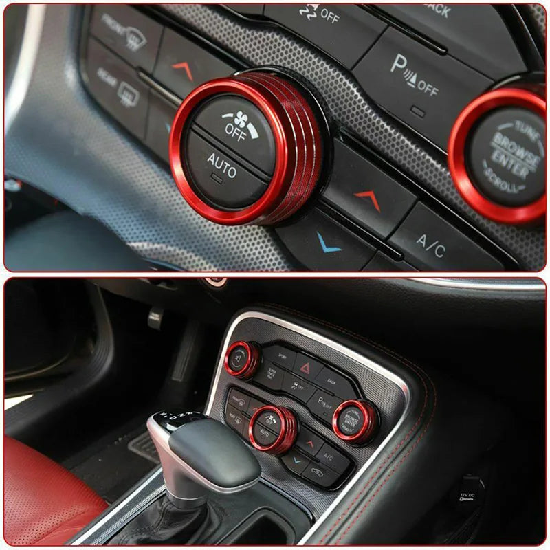 Challenger / Charger A/C + Radio Knob Covers (3pc)