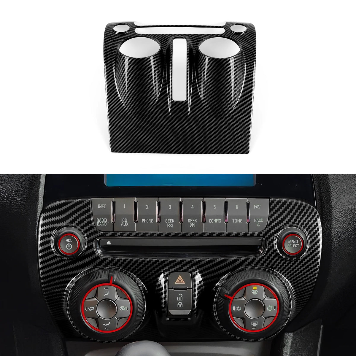 Carbon Fiber Center Console Gear Shift Panel | Camaro
