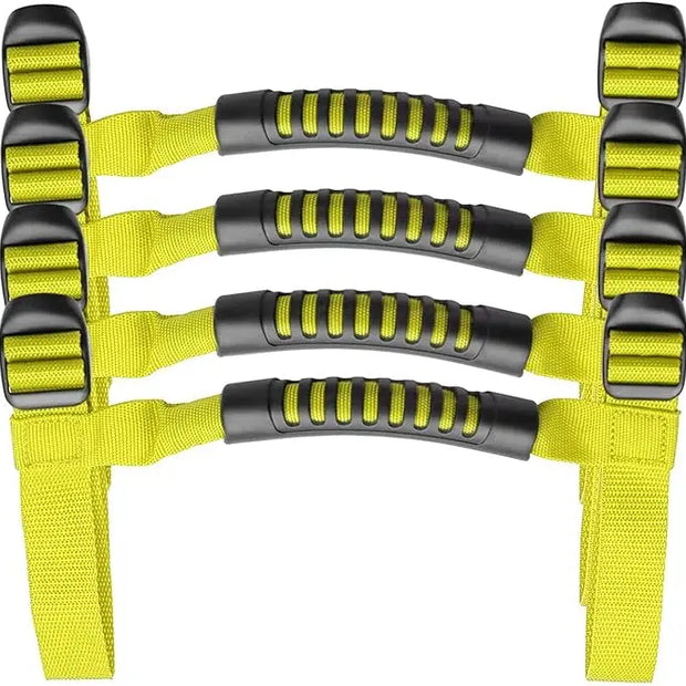 4x Roll Bar Grab Handles Grip Handle Fits For 1995-2021 Jeep Wrangler YJ TJ JK JKU JL Sports Sahara Freedom Rubicon X Unlimited