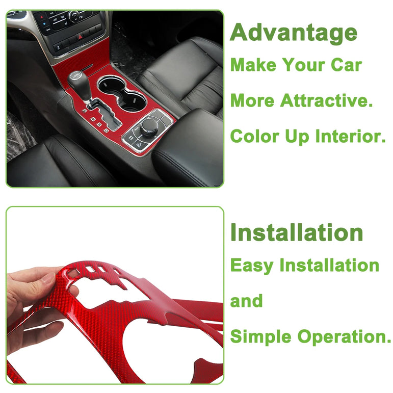 Gear Shift / Cup Holder Panel Décor | Grand Cherokee / Trackhawk 2011–2021