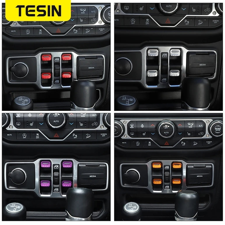 Window Lift Switch Décor Covers | Wrangler JL / Gladiator JT 2018+