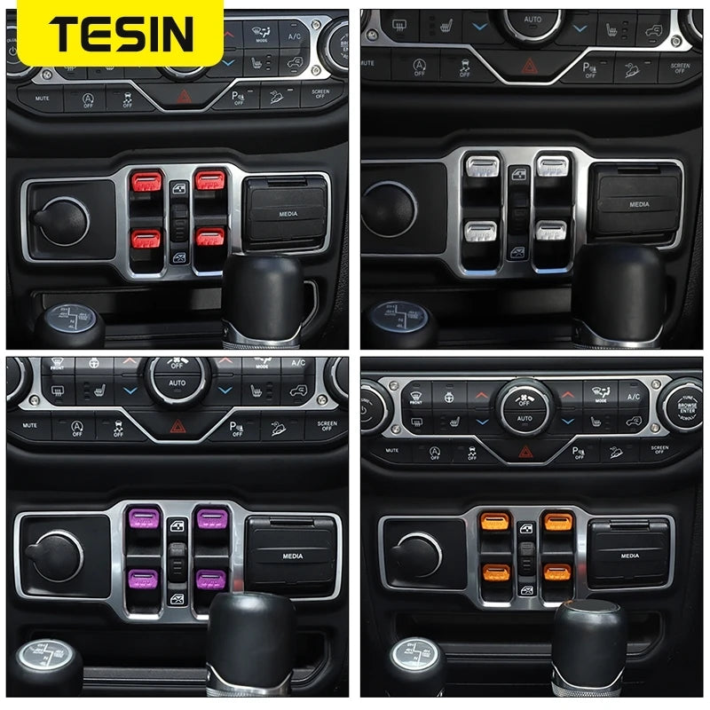 Window Lift Switch Décor Covers | Wrangler JL / Gladiator JT 2018+