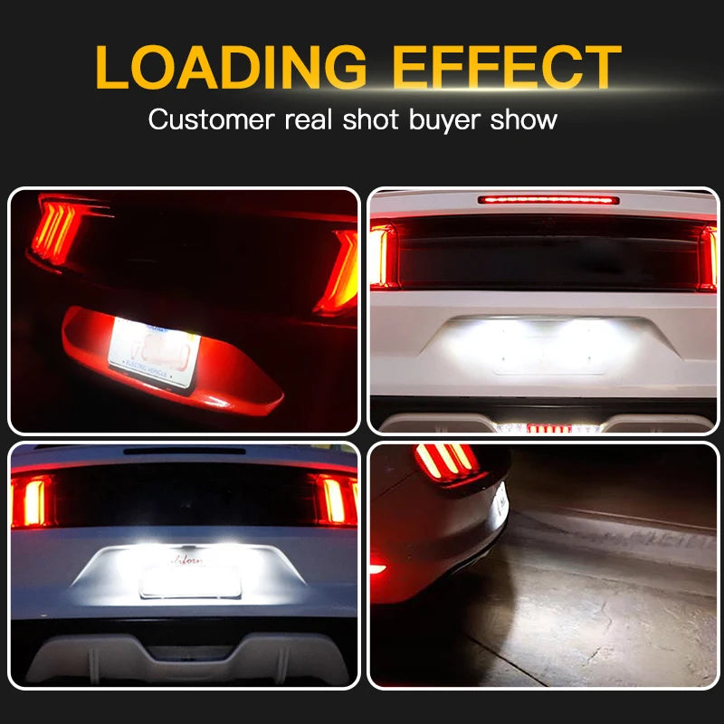 Mustang LED License Plate Light Kit (2015–2019 Fitment)
