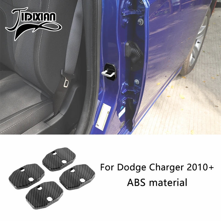 JIDIXIAN Car Interior Decoration Carbon Fiber Cover Fit for Dodge Charger  2015-2023