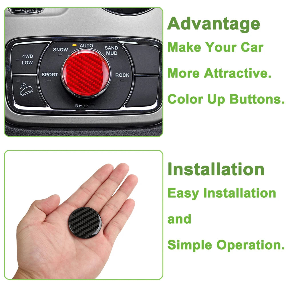 4WD Switch Knob Décor Cover | Grand Cherokee / Trackhawk 2011–2023